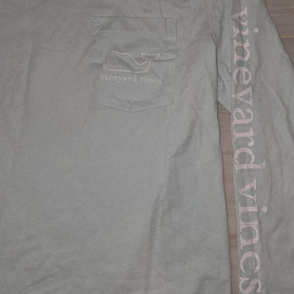 Vineyard Vines Long Sleeve Tee Shirt Whale Logo Pocket Women’s - Picture 5 of 8